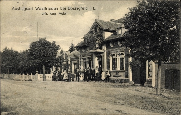 Ak Bösingfeld Extertal in Lippe, Restaurant Waldfrieden