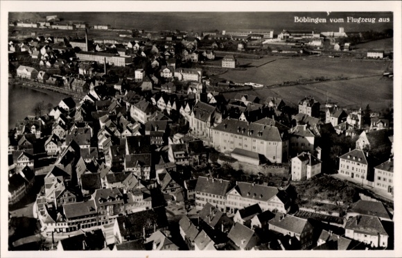 Ak Böblingen in Württemberg, Fliegeraufnahme