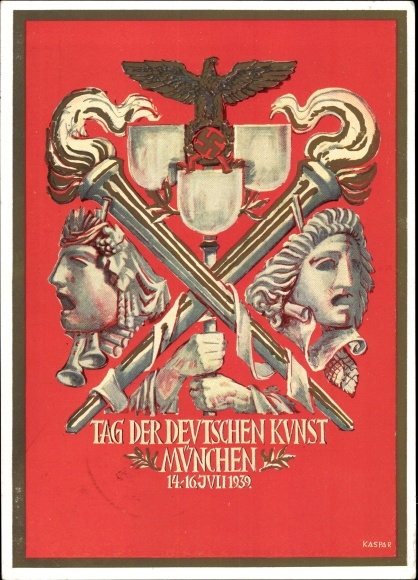 Artist PC Kaspar, Munich, Day of German Art, 14-16. July 1939