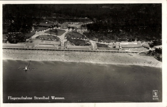 PC Berlin Zehlendorf Wannsee, aerial photo of the lido