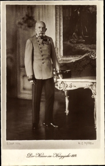 Ak Kaiser Franz Joseph I., Portrait in Uniform