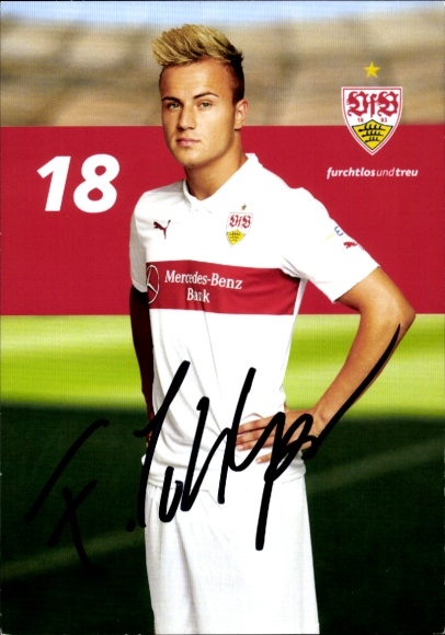 Autogrammkarte Fußballer Felix Lohkemper, VFB Stuttgart, Autogramm