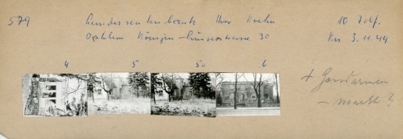Kontaktabzug Fotos Berlin Zehlendorf Dahlem, Königin Luisen Straße 30, 4 Fotos ca. 4x2 cm
