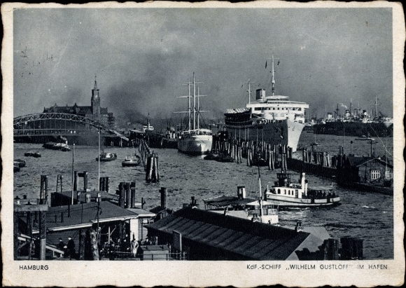 PC Hamburg, KDF ship Wilhelm Gustloff in the port
