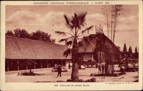 KP Paris I Louvre, Exposition Coloniale Internationale 1931, Pavillon du Congo Belge