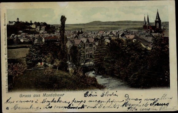 Ak Montabaur im Westerwald, Teilansicht