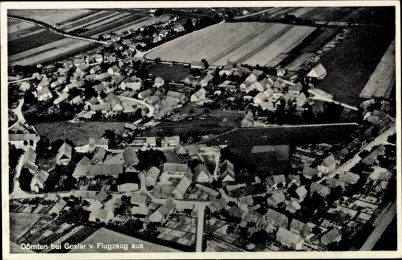 Postcard Dörnten Liebenburg am Harz, aerial photograph