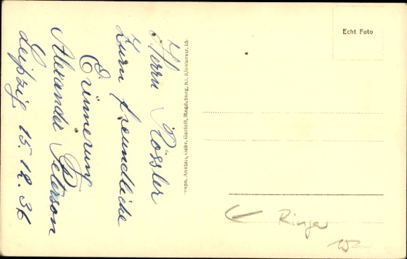 Postcard wrestler Alexander Peterson, portrait, autograph
