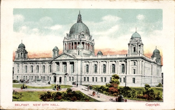 Postcard Belfast Northern Ireland, City Hall