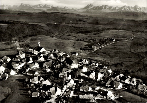 Ak Görwihl in het Zwarte Woud, luchtfoto