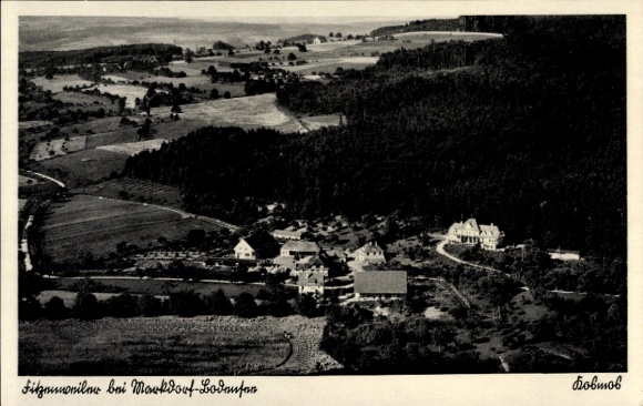 Postcard Fitzenweiler Markdorf Bodenseekreis Baden Württemberg, aerial photograph