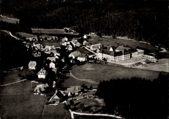 Ak Friedenweiler in Baden Württemberg, Fliegeraufnahme, Schloss