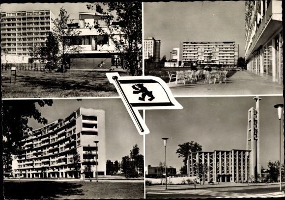 Postcard Berlin Tiergarten, The new Hansaviertel