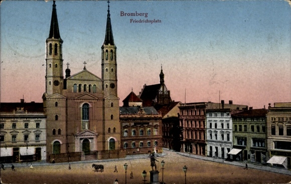 Ak Bydgoszcz Bromberg Westpreußen, Friedrichplatz