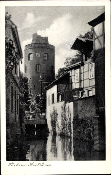 Postcard Lüchow in Schleswig Holstein, official tower