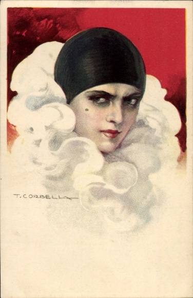 Artist PC Corbella, T., Harlequin, Pierrot