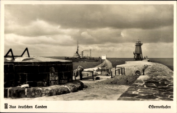 Postcard Chorzelin Easter emergency harbor Świnoujście Świnoujście Pomerania, lighthouse