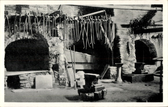 Postcard Annaberg Buchholz Erzgebirge, view into the local museum Frohnauer Hammer