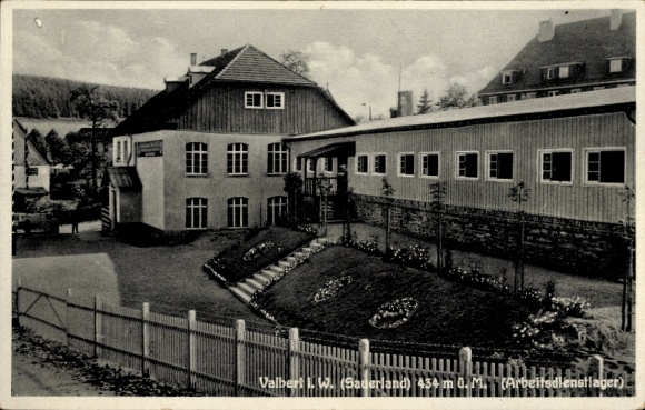 Ak Valbert Meinerzhagen im Sauerland, Arbeitsdienstlager