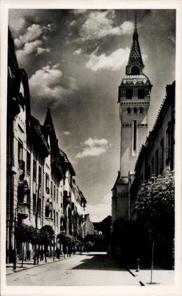 Ak Târgu Mureș Neumarkt am Mieresch Marosvásárhely Transsylvanië Roemenië, Zwart-wit foto