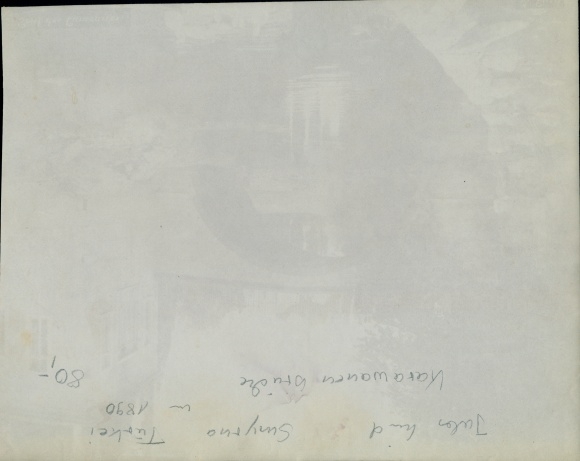 Photo circa 1890, Jules Lind, Smyrna Izmir Turkey, Pont des Caravanes, camel
