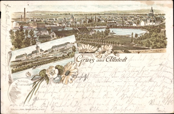 Voorloper Litho Allstedt in Saksen-Anhalt, totaaloverzicht van de site, Allstedt Castle