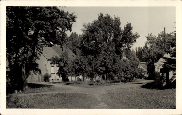 Postcard Bindow in der Mark, Schwarzwaldstraße, village view, trees, buildings