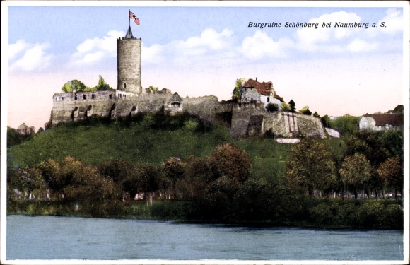KP Schönburg an der Saale Burgenlandkreis, ruiny zamku