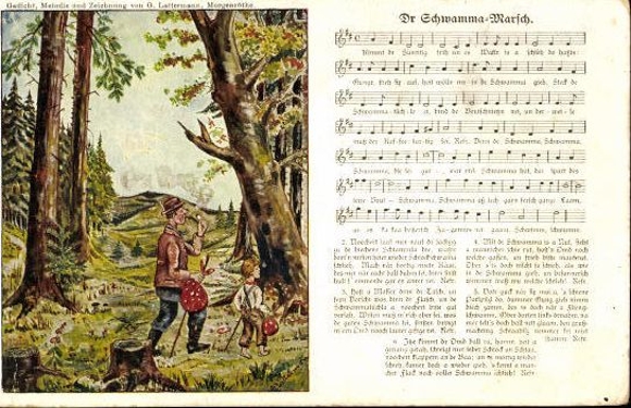 30 song cards, Anton Günther