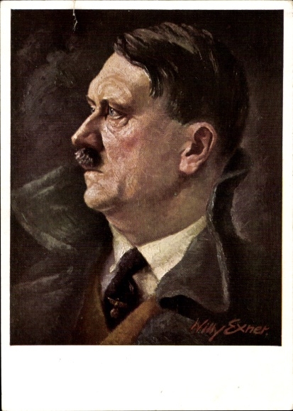 Artysta KP Exner, Willy, Führer i kanclerz Rzeszy Adolf Hitler, portret