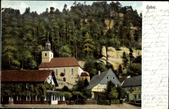 Ak Oybin in Sachsen, Kirche am Oybiner Berg