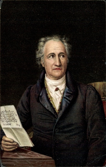 Artist Postcard Stieler, JK, poet and writer Johann Wolfgang von Goethe, portrait