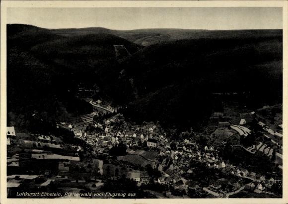 Ak Elmstein in der Pfalz, Fliegeraufnahme, Pfälzerwald
