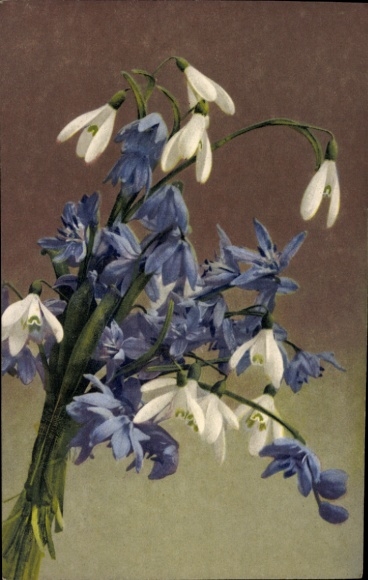 Postcard Bouquet, Snowdrops