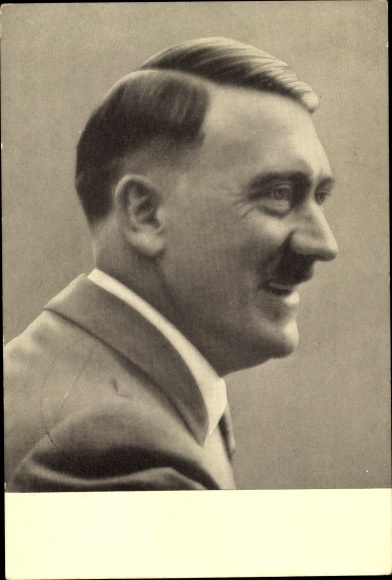 Postcard Führer and Reich Chancellor Adolf Hitler, portrait, Men of the Time No. 92