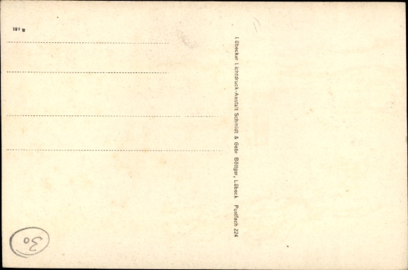 Postcard traveling theater of the Army Department A, Tobinski, funny roller skater