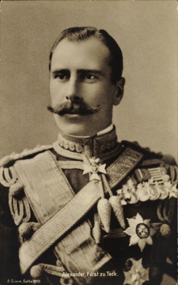 Ak Alexander Cambridge, 1. Earl of Athlone, Fürst zu Teck, Portrait in Uniform