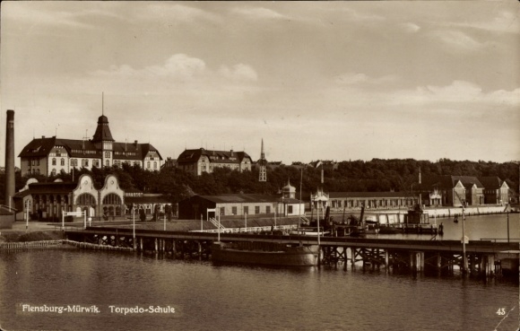 Ak Mürwik Flensburg in Schleswig Holstein, Torpedo Schule