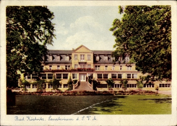 Ak Bad Köstritz an der Weißen Elster Thüringen, Blick auf das Sanatorium der SVA