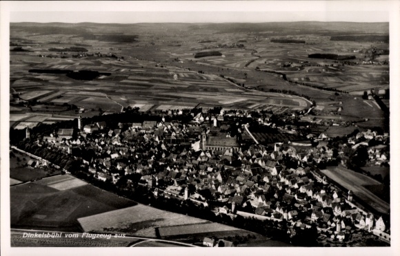 Ak Dinkelsbühl in Mittelfranken, Fliegeraufnahme