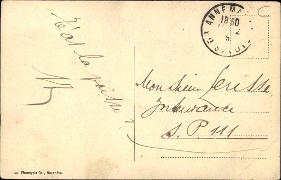 Postcard Genève Geneva Switzerland, Rue du Mont Blanc, tram