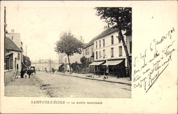 Ak Saint Cyr l'Ecole Yvelines, Route Nationale
