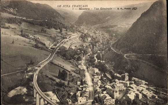 Postcard Morez de Jura, general view