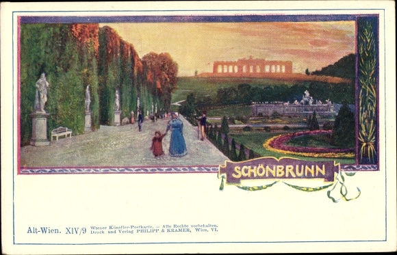 Artist PC Vienna 13 Hietzing Austria, Schönbrunn, palace, palace park