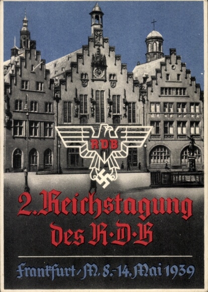 Ak Frankfurt am Main, 2. Reichstagung des RDB 1939