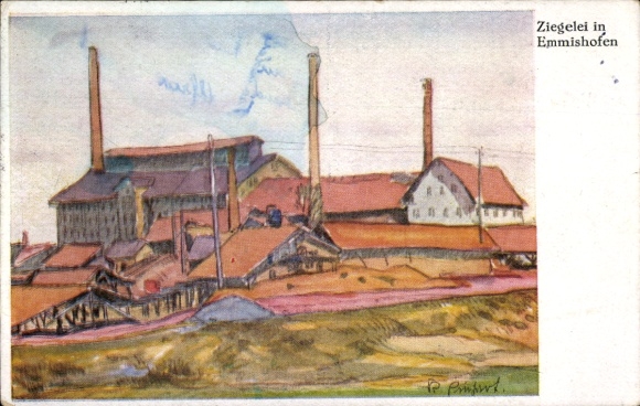 Artysta KP Einhart, Emmishofen Kanton Turgowia, cegielnia