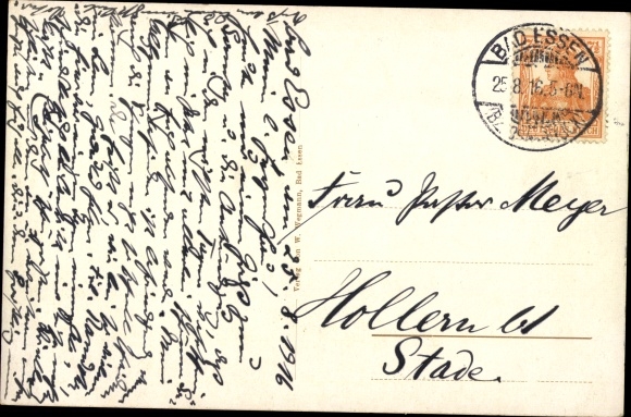 Postcard Bad Essen in Lower Saxony, Kurhaus Friedenshöhe
