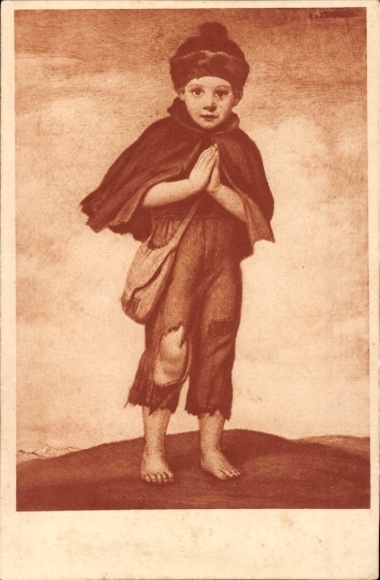 Künstler Ak Zumbusch, Ludwig von, Der bittende Knabe