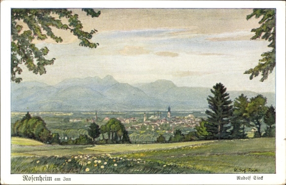 Artist PC Sieck, Rudolf, Rosenheim Upper Bavaria, Panorama