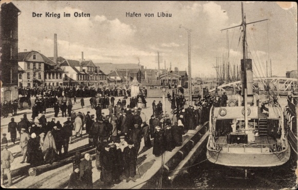 KP Liepaja Libau Łotwa, Wojna na Wschodzie, Port Tłumu, Statki